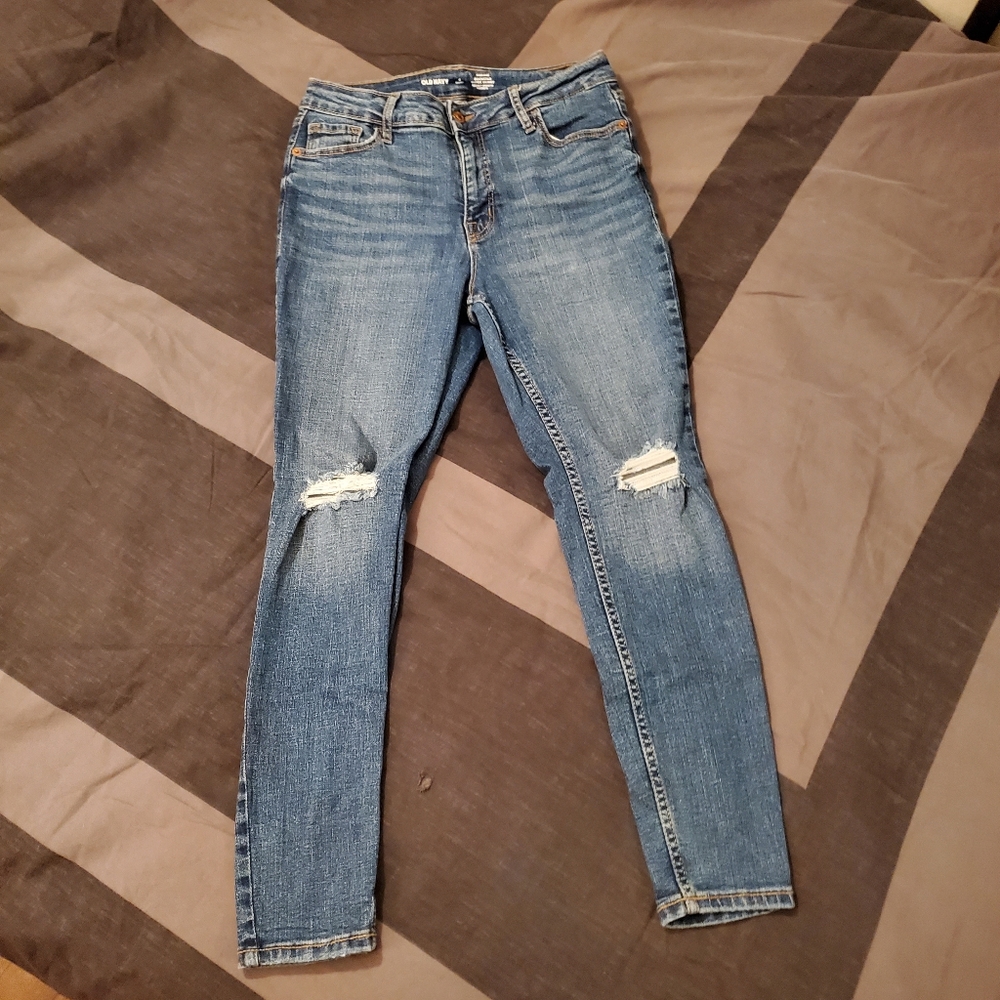 Old Navy Size 6 Short High Rise Rockstar Super Skinny Jeans